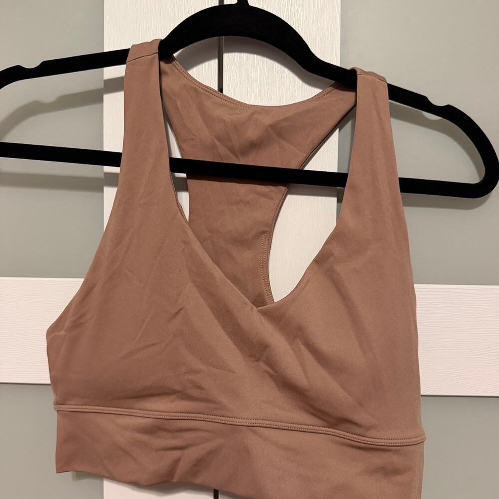 Balance Sports Bra Tan with Removable Pads Size Small